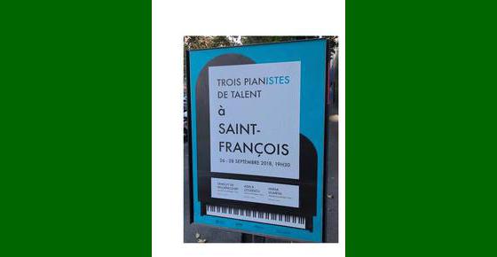 Trois pianistes de talent à Saint-François